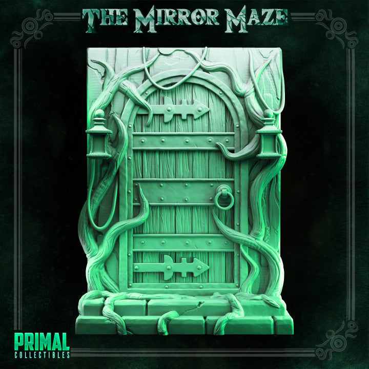 Trampa y Puerta de madera - The Mirror Maze