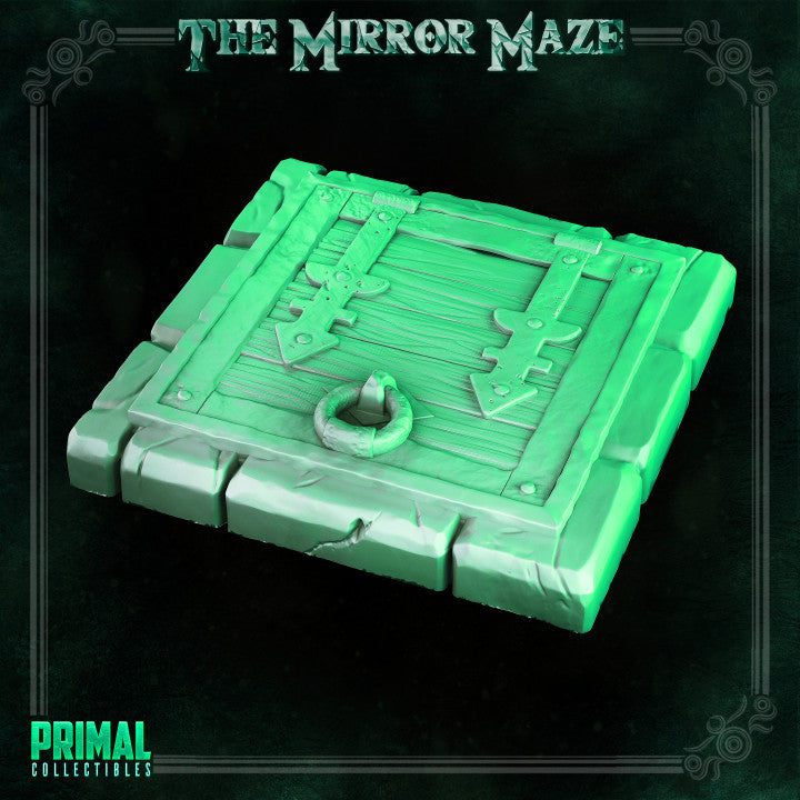 Trampa y Puerta de madera - The Mirror Maze