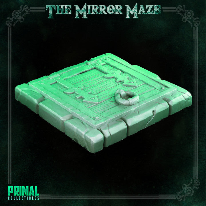 Trampa y Puerta de madera - The Mirror Maze