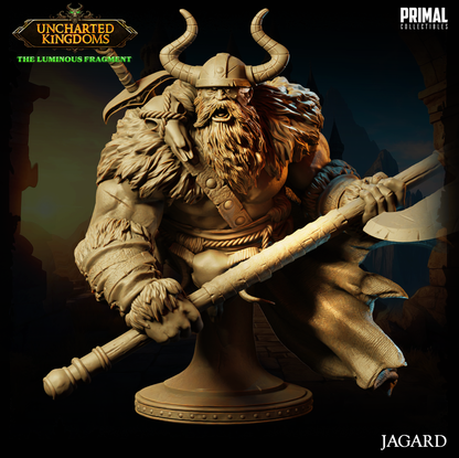 Jagard - Rey Bárbaro - Busto - Uncharted Kingdoms